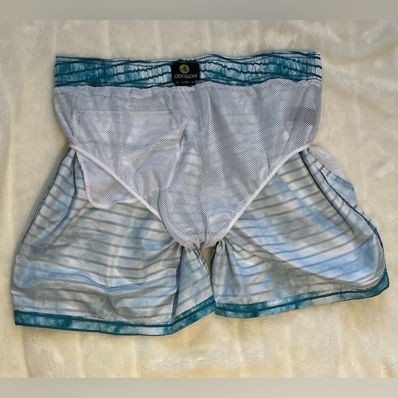 Bodyglove Vapor SwimTrunks Mens sz34 Blue Beachy Coastal Surf Vacation - Picture 5 of 10